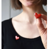 Broche Coeur rouge