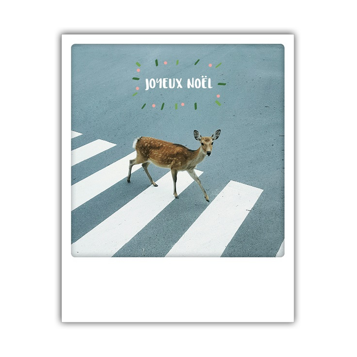 Carte postale Joyeux Noël bambi XM0156FR