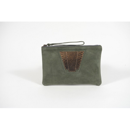 Trousse Tokyo - kaki python