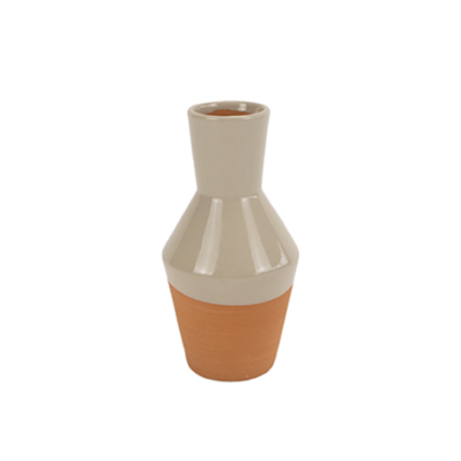 Terracotta Grey Vase