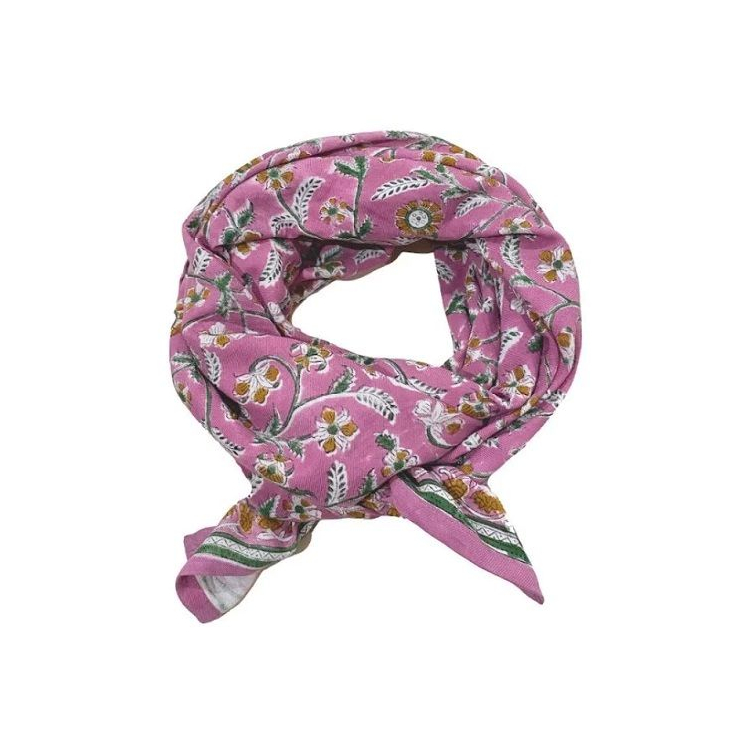 Foulard Delhi - Cerise