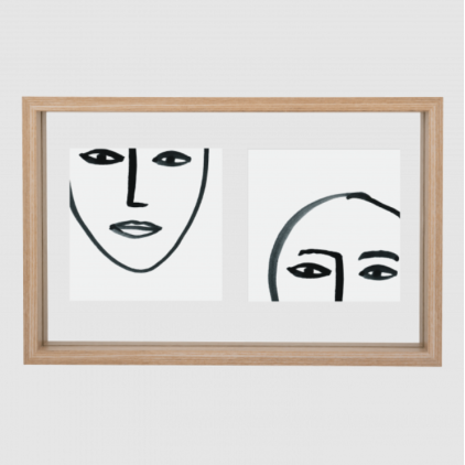 Cadre photo Floating Natural - Rectangular
