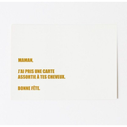Carte + enveloppe Maman