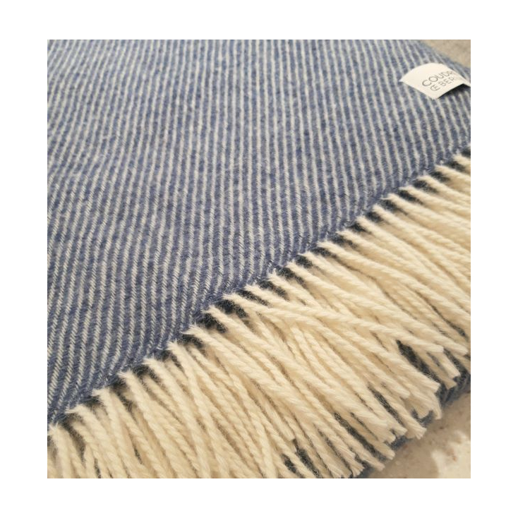 Wool blanket - Twill - Light Denim