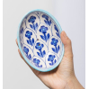 Soap Dish - blue pottery - bleu - POR557