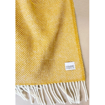 Wool blanket - Herringbone - Amber