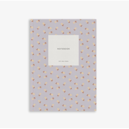 Small notebook - Small flowers lavender