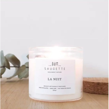 Bougie artisanale à la cire de soja naturelle - Small - La nuit