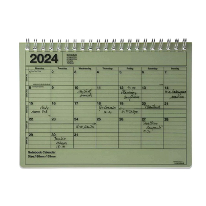 Notebook - Calendar - M - Khaki - 2024