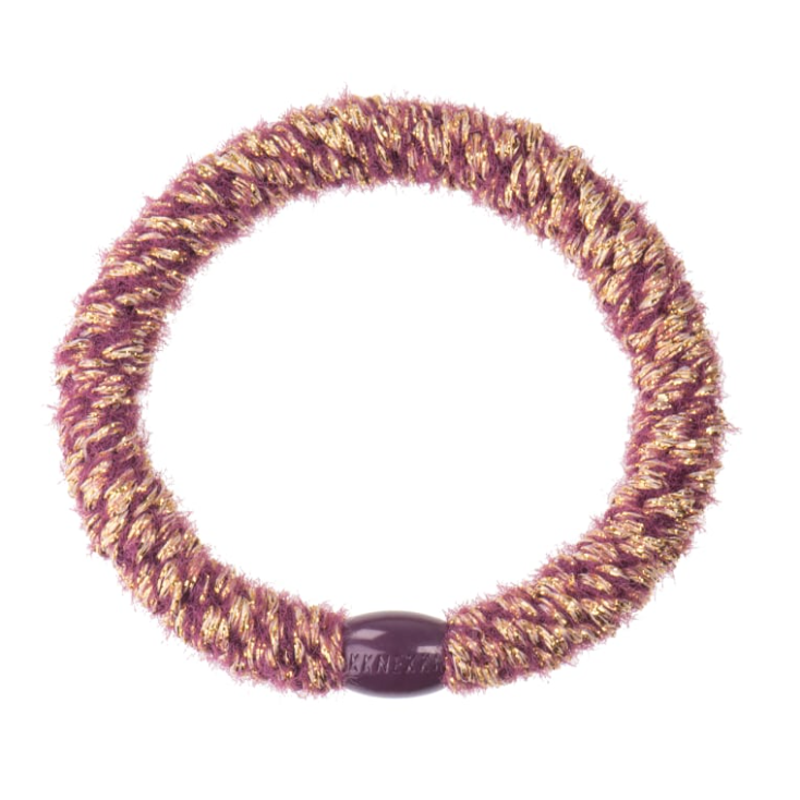 Elastique à cheveux - velvet glitter bordeaux - 5302