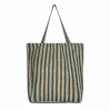 Tote Bag - Bonheur - Stripe - Vert pin