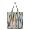 Tote Bag - La vie est belle - Multi stripe - Olive