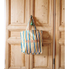 Tote Bag - La vie est belle - Multi stripe - Olive