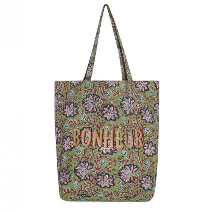 Tote Bag - Bonheur - Louise - Vert tilleul