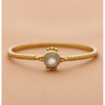 Ring size 54 Beverly prenite and dots g.pl 4509-GB-26-054
