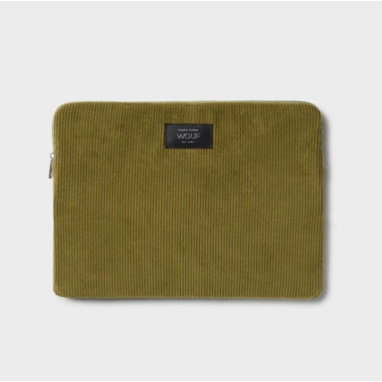 Pochette ordinateur 13 pouces - Olive