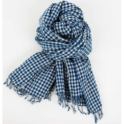 Foulard Buffalo - blue et gris clair