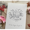 Papillonnage - carte postale - mots doux