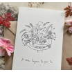 Papillonnage - carte postale - mots doux