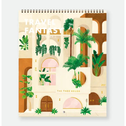 Calendrier 2024 illustré - Travel Fantasy