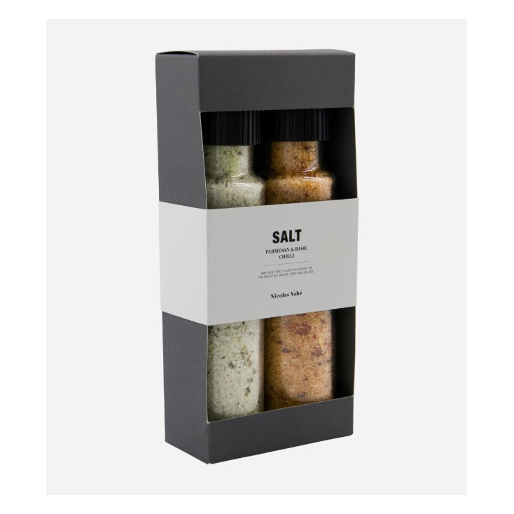 Gift box - Parmesan & Basil salt & Chilli salt