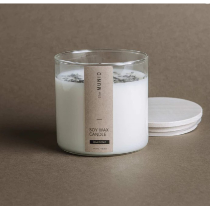 Soy wax candle - 550ml - Lavender