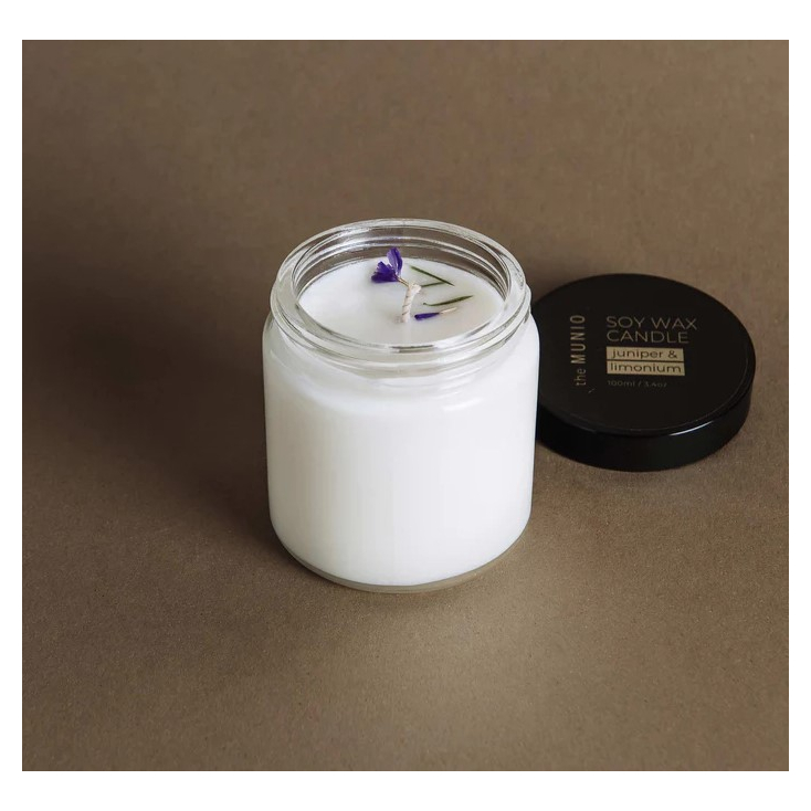 So wax candle- 100ml - Juniper and limonium