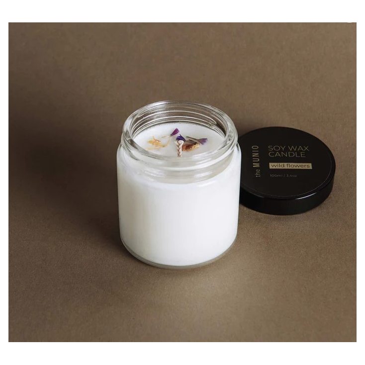 So wax candle- 100ml - Wild flowers