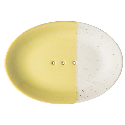 Soap Dish - Rustic - Yellow - POR316