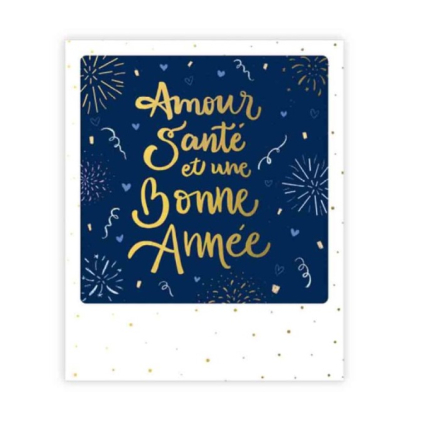 Mini carte - Amour sante et une bonne annee - XMP0224FR