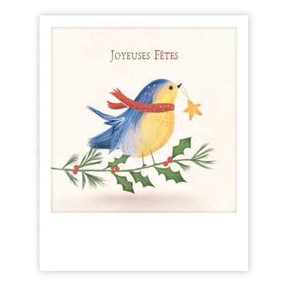 Mini carte - Joyeuses fêtes bird XMP0239FR