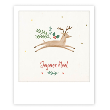 Mini carte - Joneux Noël reindeer XMP0233FR