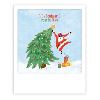 Mini carte - Du bonheur crazy santa XMP0249FR
