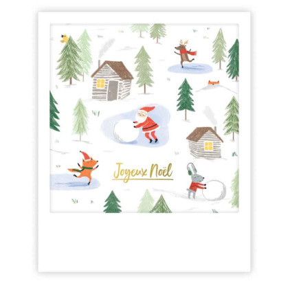 Mini carte - Joyeux Noël Christmas village XMP0242FR