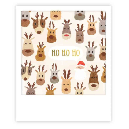 Mini carte - ho ho ho reindeer pattern XMP0236EN