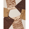 Pack de 3 chaussettes - Paillettes et zèbre marron
