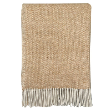 Plaid en laine - Camel beige