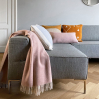 Plaid en laine - Misty pink