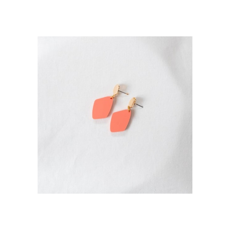 Boucles d'oreilles - woods - 5 - rose