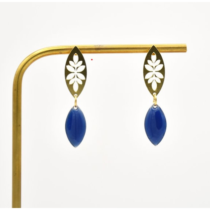 Boucles d'oreilles Rosas - Vert pin