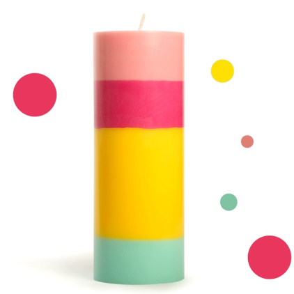 Gir001 - Pillar Candle Angel Lavender