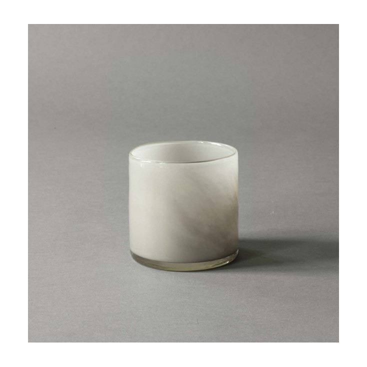 Lyric candle holder small - warm grey