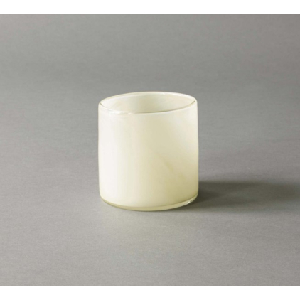 Lyric candle holder small - linen