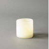 Lyric candle holder small - linen
