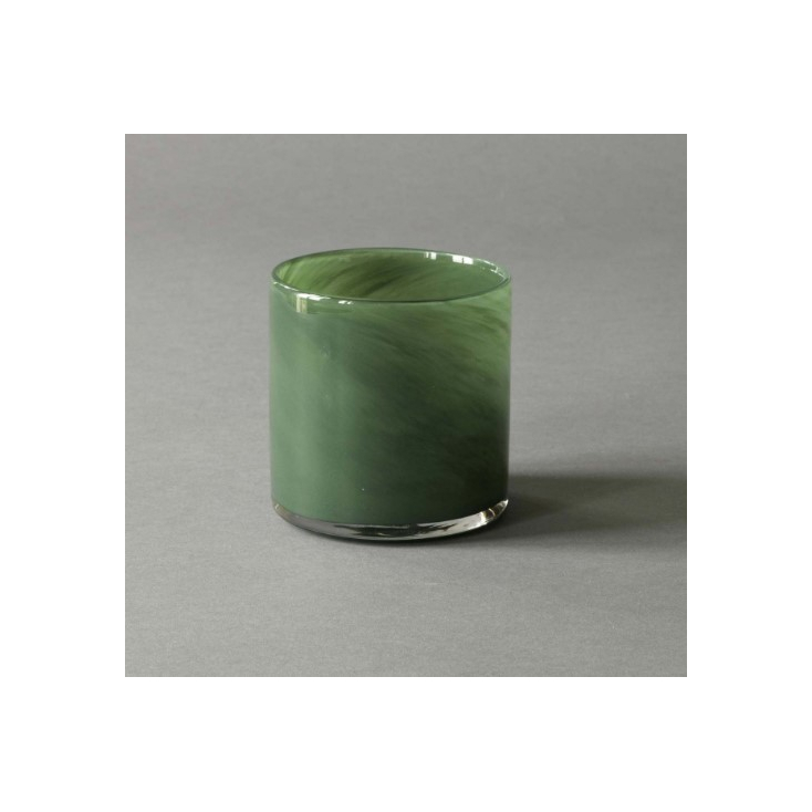 Lyric candle holder small - dark green