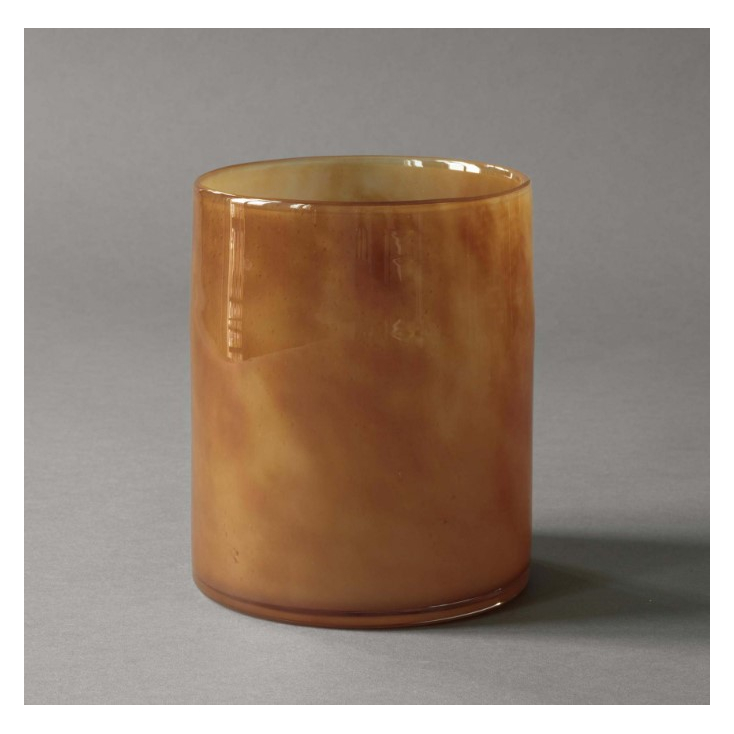 Lyric candle holder large - brown