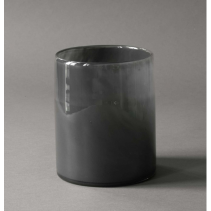 Lyric candle holder large - dark grey