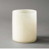 Lyric candle holder large - linen