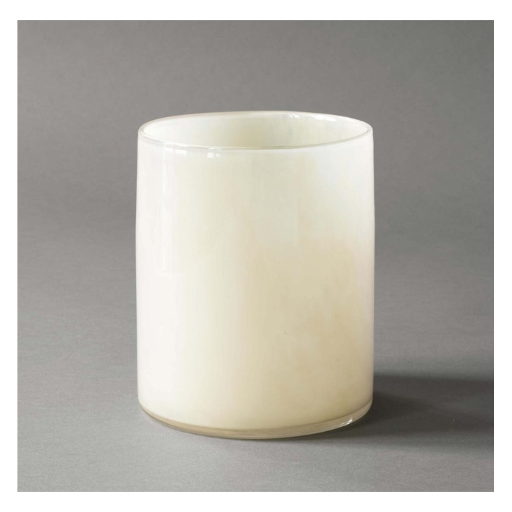 Lyric candle holder large - linen