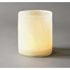 Lyric candle holder large - linen